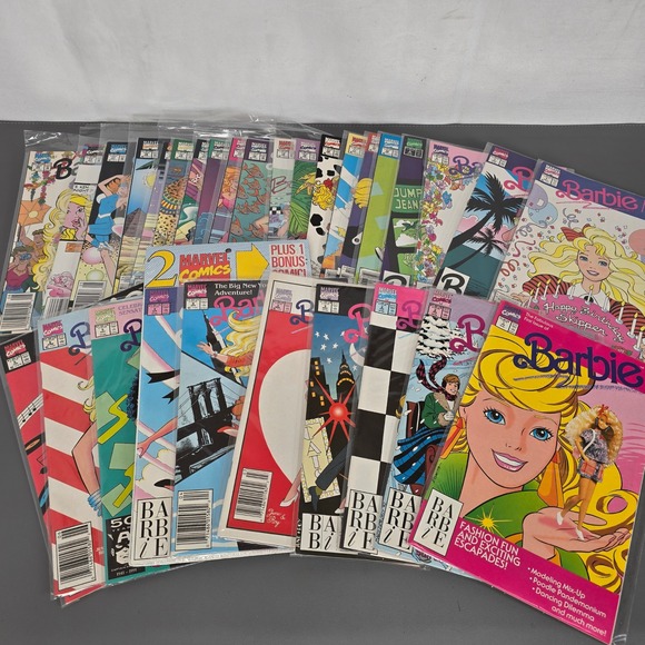 Marvel Comics Other - Vintage 31 Marvel Barbie Comic Book Lot Issue 1-8 10-17 1991 & Fashion 2-8 10-17